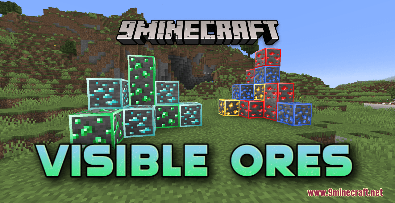 Visible Ores Resource Pack (1.21.11, 1.20.1)