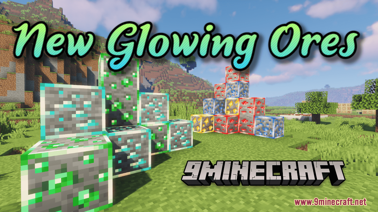 New Glowing Ores Resource Pack (1.21.11, 1.20.1)