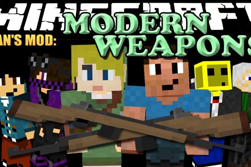 Flan’s Modern Weapons Pack Mod 1.12.2, 1.7.10