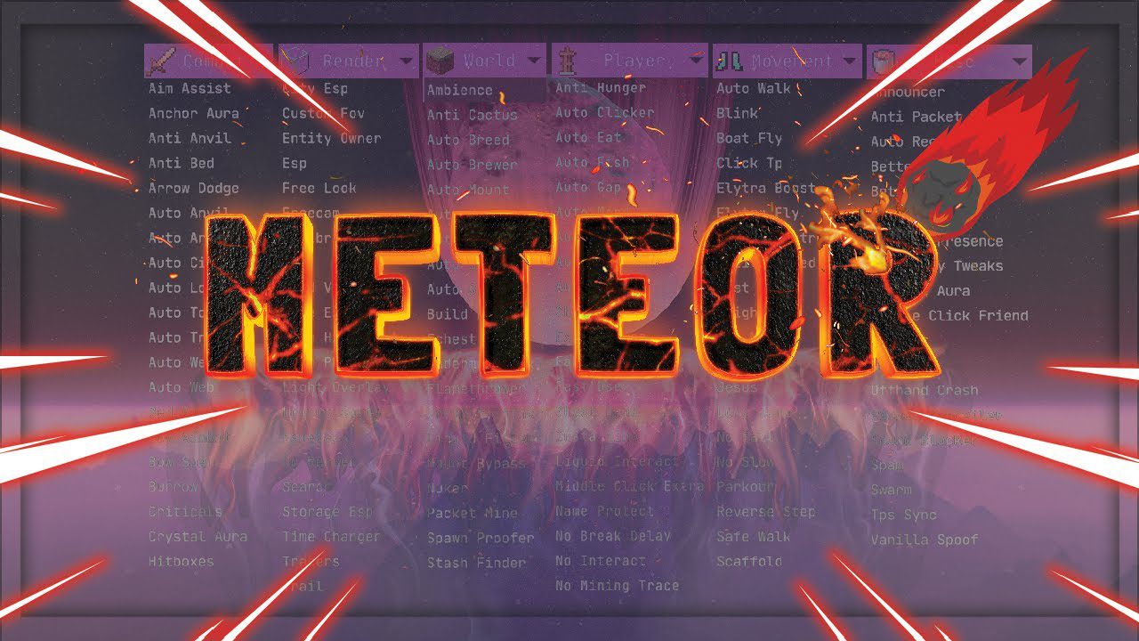 Meteor Client Mod (26.2, 1.20.1)