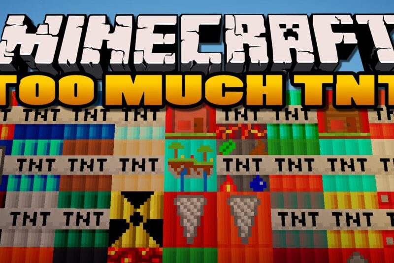 Too Much TNT Mod 1.8, 1.7.10